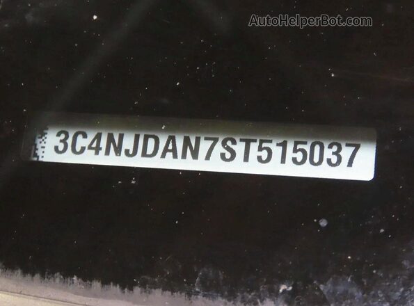3C4NJDAN7ST515037 2025 JEEP COMPASS Black Rear interior view