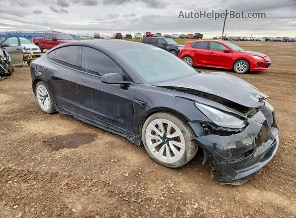 5YJ3E1EB7MF916616 2021 TESLA MODEL 3 Черный Вид спереди