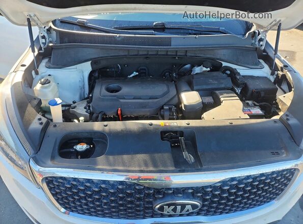 5XYPG4A35HG217575 2017 KIA SORENTO White VIN կոդի պիտակի տեսք