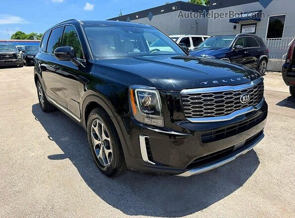5XYP3DHC3LG005381 2020 KIA TELLURIDE Black წინა ხედი