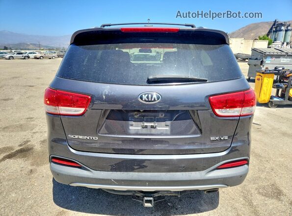 5XYPH4A5XGG044326 2016 KIA SORENTO Gray Widok wnętrza z przodu
