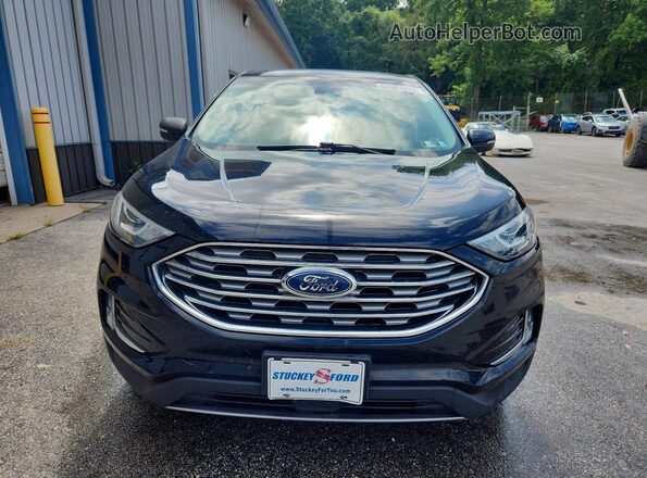 2FMPK4K99KBB70866 2019 FORD EDGE Black Вид ззаду