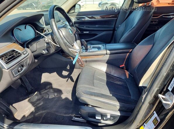 WBA7E2C50GG546685 2016 BMW 7 SERIES Black Dashboard view