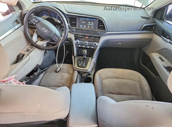 5NPD84LF0LH585011 2020 HYUNDAI ELANTRA Gray Սարքավորումների վահանակի տեսք