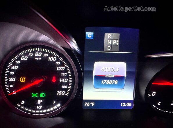 WDC0G4JB5JV079991 2018 MERCEDES-BENZ GLC-CLASS Red Instrument cluster view