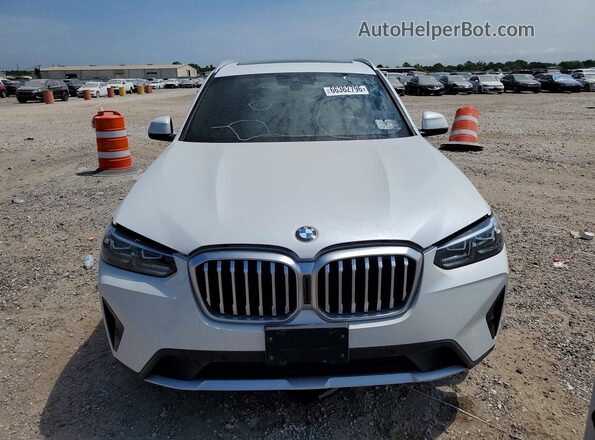 5UX43DP02P9S75220 2023 BMW X3 White Հետևի տեսք
