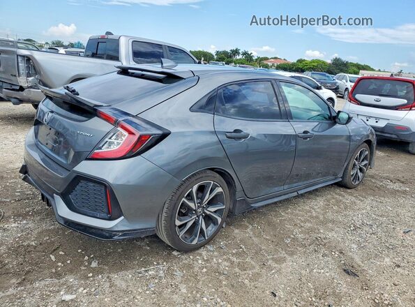 SHHFK7H40KU414905 2019 HONDA CIVIC Серый Передняя правая четверть