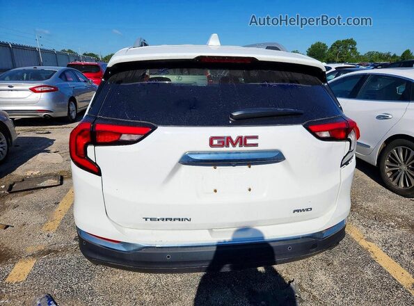 3GKALVEV4JL356215 2018 GMC TERRAIN White Вид салону спереду