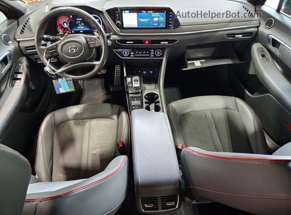 5NPEJ4J21MH069847 2021 HYUNDAI SONATA Красный Вид щитка приборов