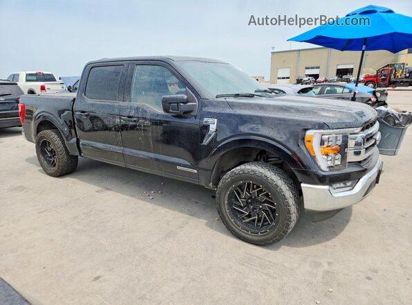 1FTFW1CD8MFB77511 2021 FORD F150 Black Front view