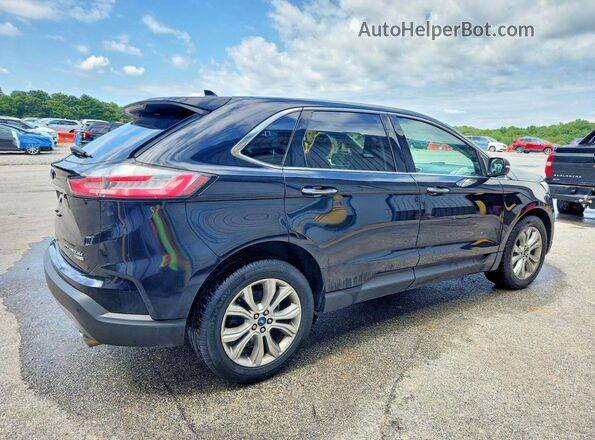 2FMPK4K99KBB70866 2019 FORD EDGE Black Передня права чверть