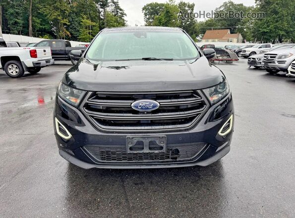 2FMPK4AP1JBC42030 2018 FORD EDGE Black Vista interior delantera