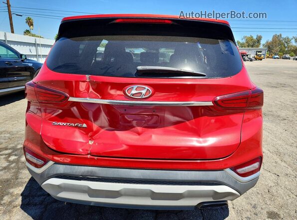 5NMS23AD1KH011873 2019 HYUNDAI SANTA Red Front interior view