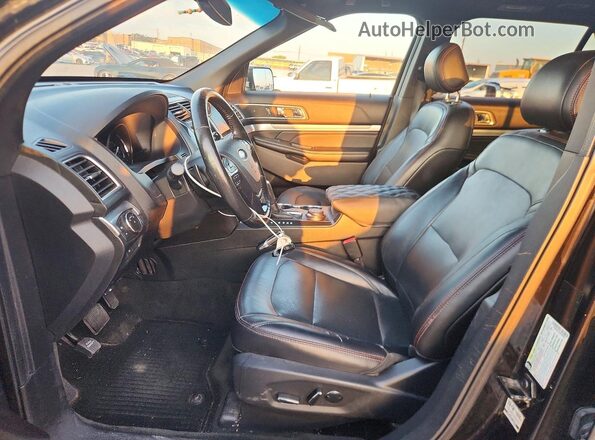 1FM5K8GT0GGC68672 2016 FORD EXPLORER Black წინა პანელის ხედი