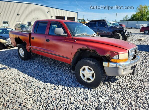 1B7HG2AZ7YS751538 2000 DODGE DAKOTA Red Вид спереду