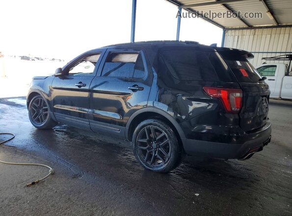 1FM5K8GTXGGB48927 2016 FORD EXPLORER Black Tył prawy