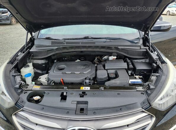 5XYZU3LB7HG393219 2017 HYUNDAI SANTA Black Вид підкапотного простору