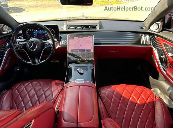W1K6G7GB1NA111654 2022 MERCEDES-BENZ S Black Vista de los asientos traseros