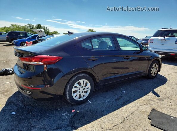 KMHD74LFXHU090486 2017 HYUNDAI ELANTRA Black Передня права чверть