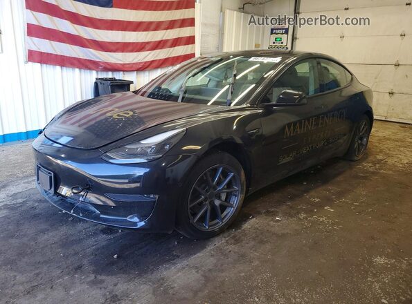 5YJ3E1EB7NF288655 2022 TESLA MODEL Black Rear left