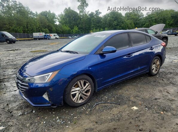 5NPD84LF0KH404858 2019 HYUNDAI ELANTRA Синий Задняя левая четверть