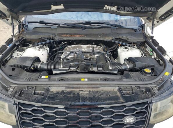 SALWV2SV6JA400150 2018 LAND ROVER RANGE White Vista del compartimento del motor