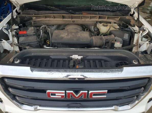1GTR9AEF9MZ262987 2021 GMC SIERRA White ძრავის განყოფილების ხედი