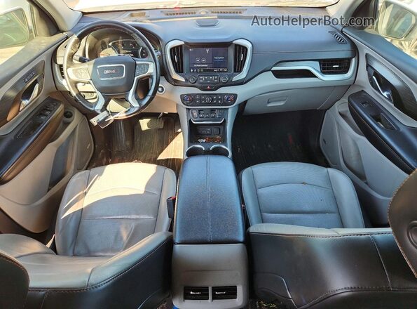3GKALVEV4JL356215 2018 GMC TERRAIN White Вид щитка приладів