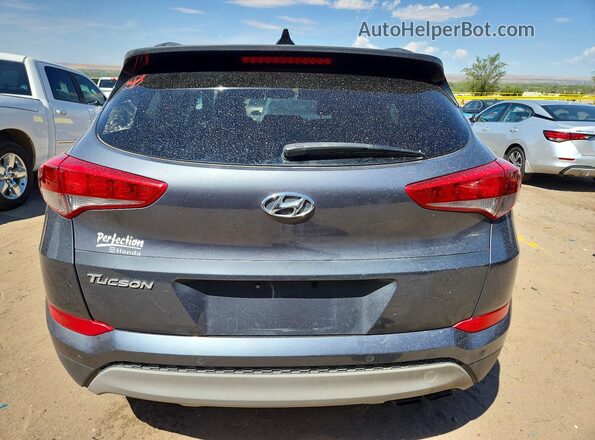 KM8J33A27JU837251 2018 HYUNDAI TUCSON Gray Вид салону спереду