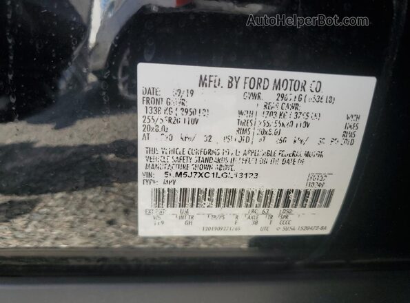 5LM5J7XC1LGL13123 2020 LINCOLN AVIATOR Black Панорамний вид салону 360°