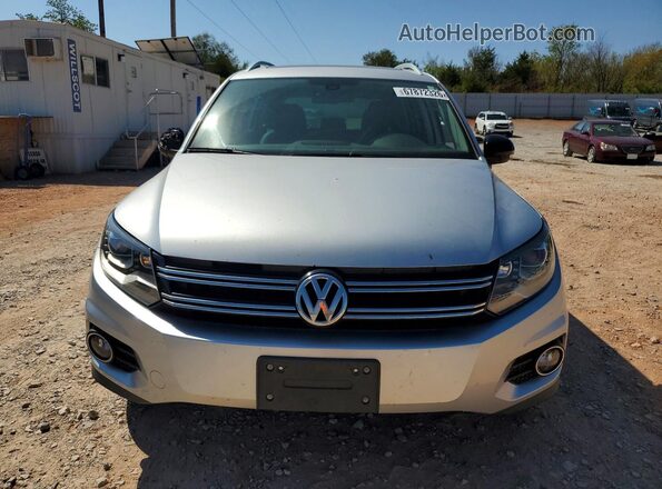 WVGUV7AX4HK018357 2017 VOLKSWAGEN TIGUAN Silver Rear view