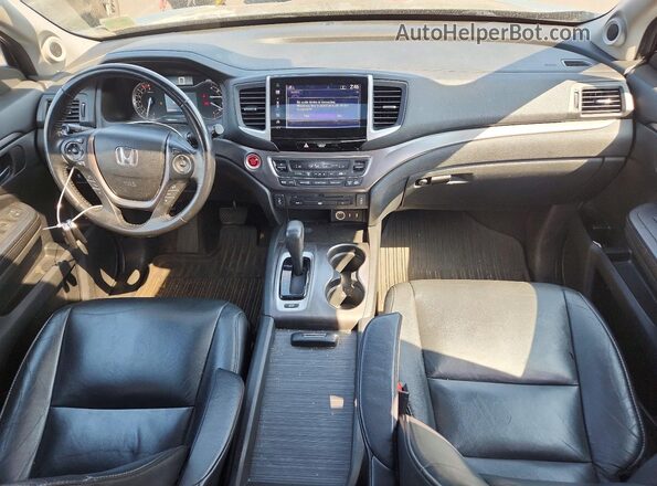 5FNYF6H84GB104159 2016 HONDA PILOT Black Вид щитка приладів