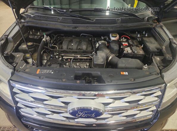 1FM5K8D84JGC78466 2018 FORD EXPLORER Black Vista de la etiqueta del VIN
