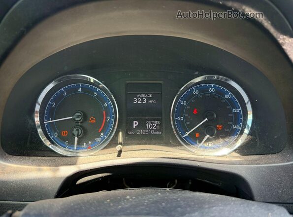 5YFBURHE7HP604728 2017 TOYOTA COROLLA Gray Instrument cluster view