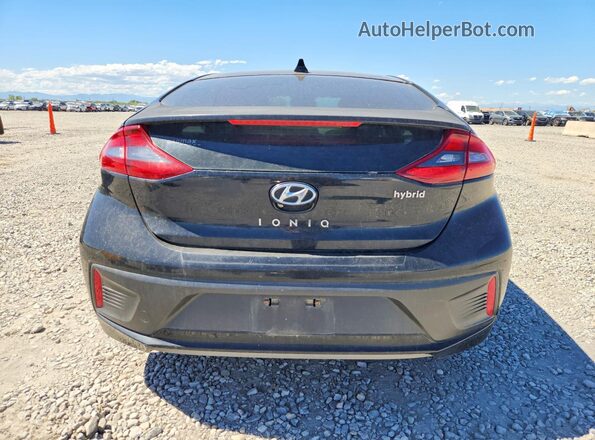 KMHC75LC5HU030445 2017 HYUNDAI IONIQ Black წინა სალონის ხედი