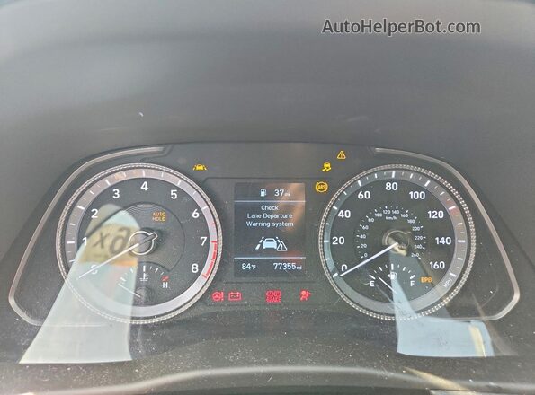 5NPEG4JA2MH083374 2021 HYUNDAI SONATA Gray Vista de los asientos traseros