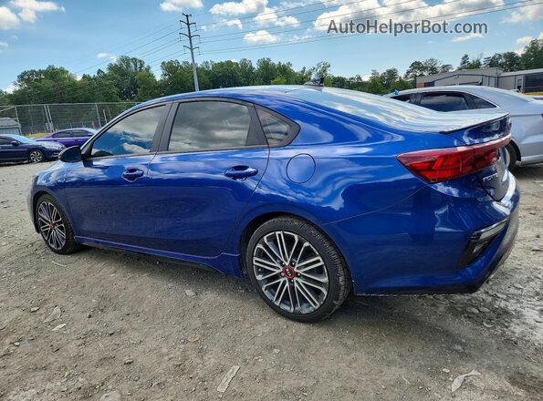 3KPF44AC3ME343445 2021 KIA FORTE Blue უკანა მარჯვენა