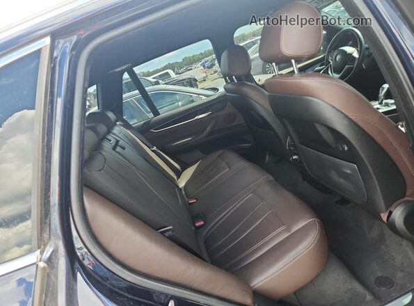5UXKT0C31H0V97272 2017 BMW X5 Blue Engine compartment view
