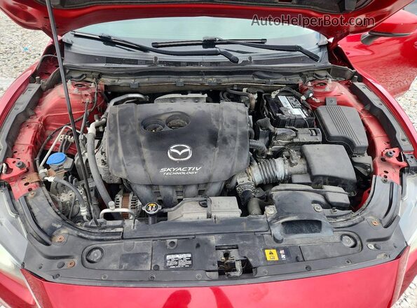 JM1GL1V50H1131631 2017 MAZDA 6 Red ძრავის განყოფილების ხედი