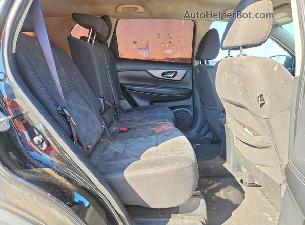 KNMAT2MT1GP679886 2016 NISSAN ROGUE Black უკანა სალონის ხედი
