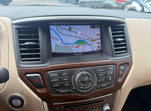 5N1DR2MN0JC620741 2018 NISSAN PATHFINDER Blue Սարքավորումների վահանակի տեսք