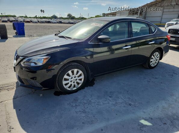 3N1AB7AP3GL648824 2016 NISSAN SENTRA Black Trasero izquierdo