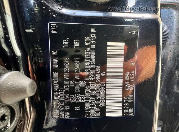 5TDGBRCH4MS034038 2021 TOYOTA HIGHLANDER Black Widok tylnych siedzeń