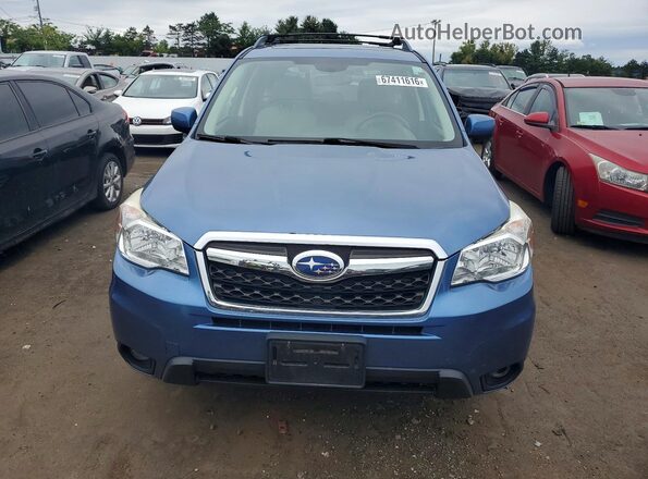 JF2SJARC7GH547496 2016 SUBARU FORESTER Blue Rear view