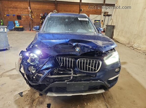 WBXHT3C32GP883105 2016 BMW X1 Blue Вид ззаду