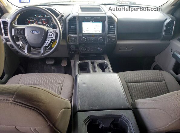 1FTFW1E17JFD71204 2018 FORD F150 Silver ხელსაწყოთა პანელის ხედი