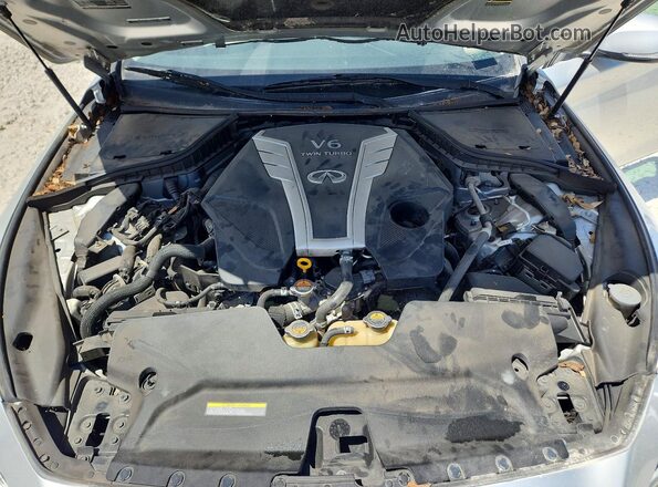 JN1EV7AR9JM438929 2018 INFINITI Q50 Silver Вид підкапотного простору