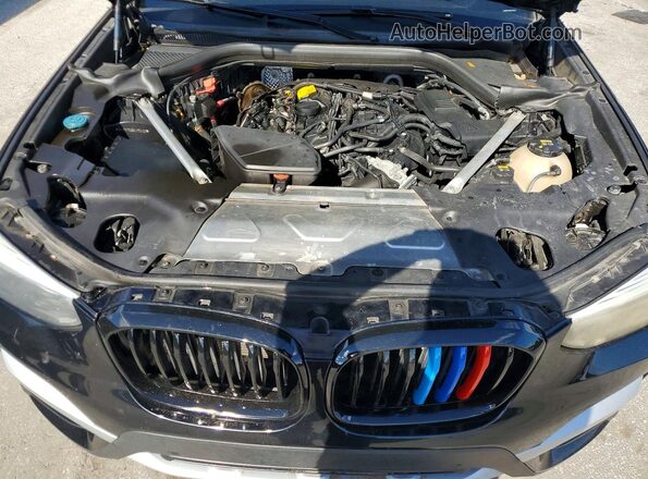 5UXTR7C59KLF27413 2019 BMW X3 Black VIN კოდის სტიკერის ხედი