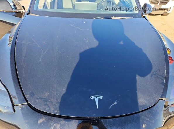 7SAYGDEF4NF490568 2022 TESLA MODEL Black VIN sticker view