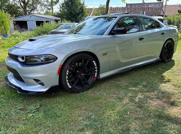 2C3CDXGJ1KH571945 2019 DODGE CHARGER Gray Rear left